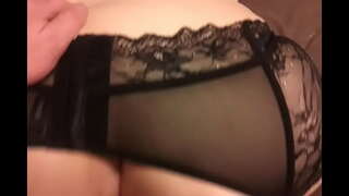 Fucking my blonde BWW girlfriend (ann sexy lingerie). Èist gu bheil pussy!