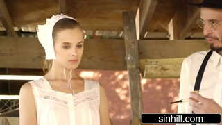 Glè Sexy Amish Babe Tries Anal With Big Dick Stranger