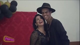 ברונה Ferraz, שחקנית פורנו, ביום השנה של Vanderson יורק