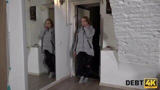 DEBT4k. Ban-cha b &#039; urrainn dhuinn pàigheadh na fiachan airson big tits cho-cruinneachaidh bha fucked hard